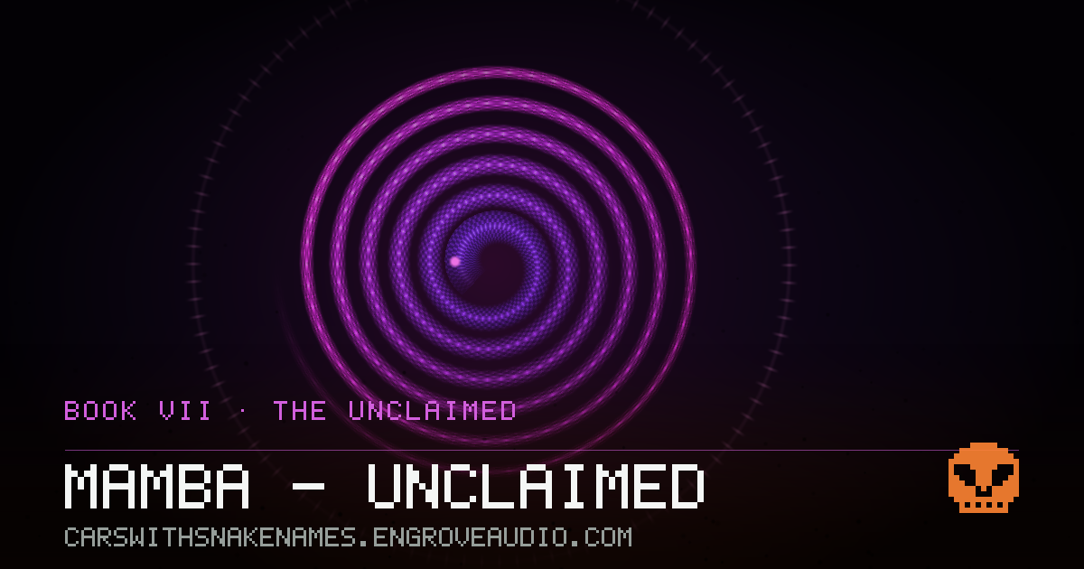 Procedurally generated serpent sigil for Mamba — unclaimed, derived from its name